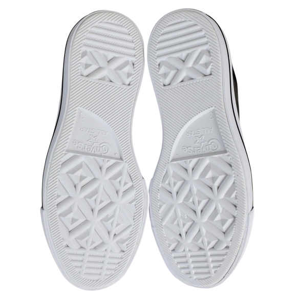 New Converse chuck taylor lift black leather lace up platform high top sneakers - Picture 14 of 16